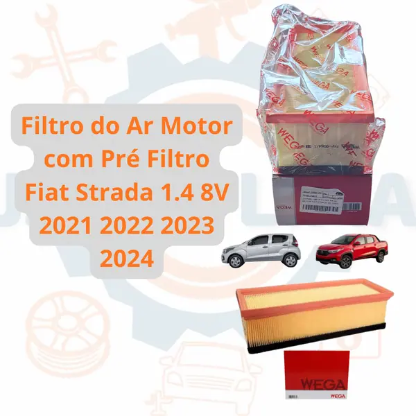 Filtro de Ar do Motor com Pré-Filtro da marca Wega, modelo FAP-9121