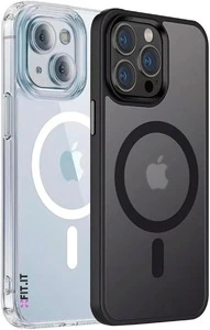 Capa Case Magnética Compatível com Magsafe para Apple iPhone 13 14 15 16 (Preto, iPhone 15 Pro Max)