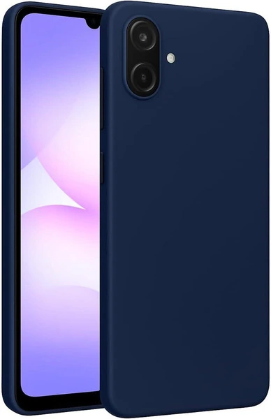 Capa Celular Case Premium Compatível Samsung_ Galaxy A07 4G Silicone Veludo (AZUL MARINHO)