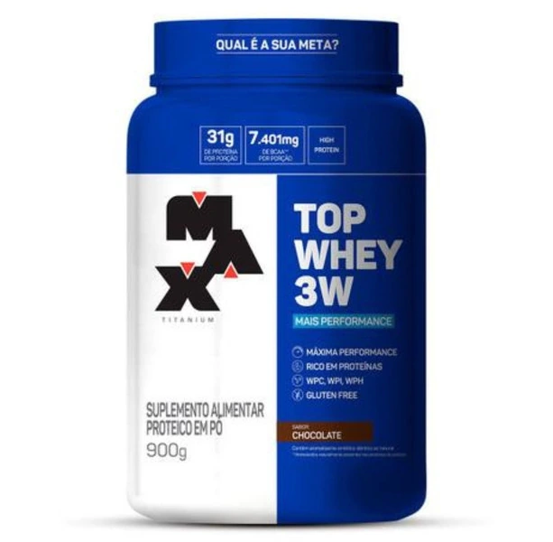Top Whey 3W Max Titanium 1000g - Alta Performance